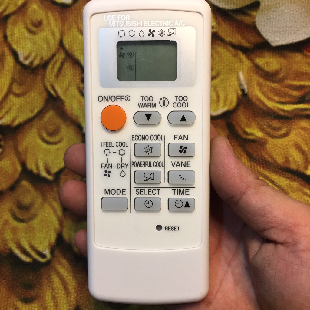 ĐIỀU KHIỂN MÁY LẠNH ĐIỀU HOÀ MITSUBISHI ELECTRIC MẶT TRẮNG REMOTE ĐIỀU HÒA MITSUBISHI ELECTRIC MẶT TRẮNG[TẠNG PIN]