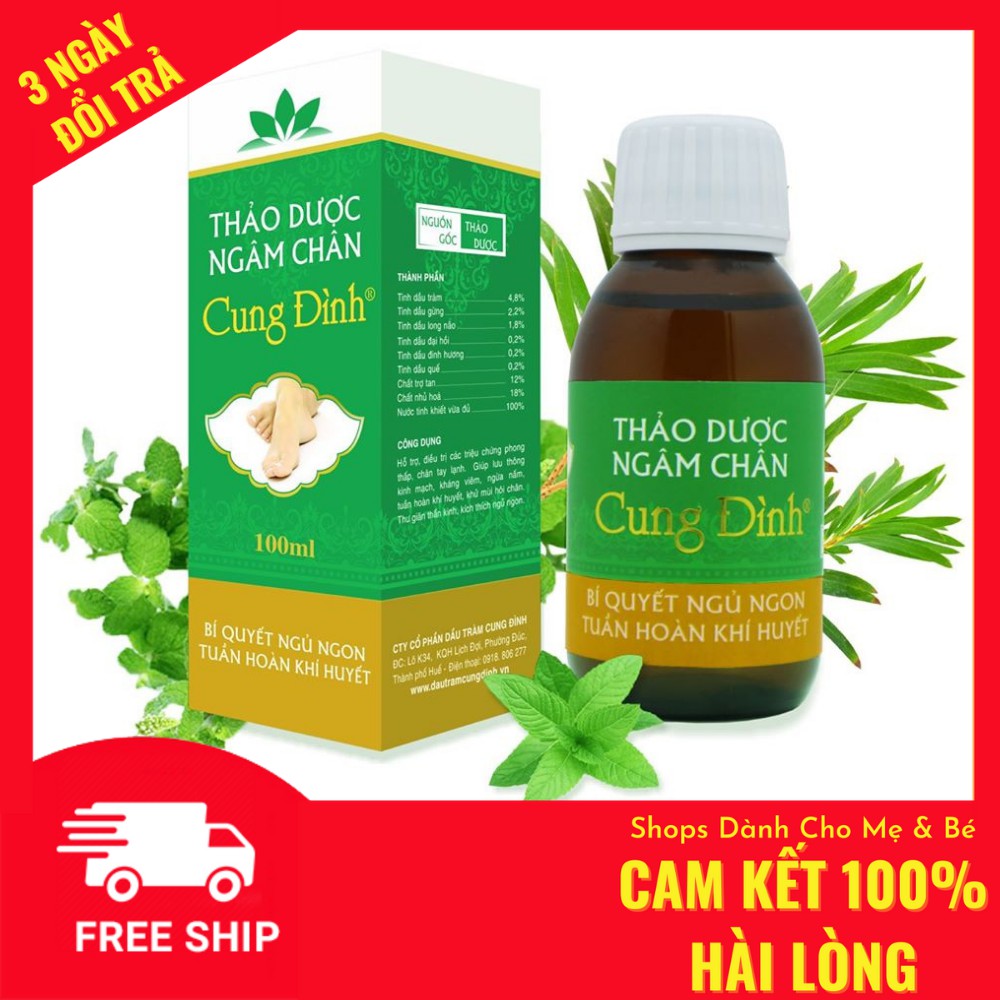 Thảo Dược Ngâm Chân Cung Đình (100ml) CHÍNH HÃNG | Bí quyết ngủ ngon tuần hoàn khí huyết !