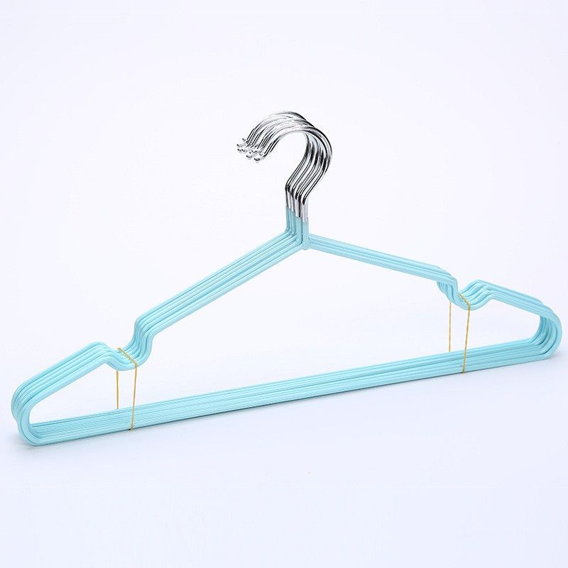 Set 10 mắc quần áo inox bọc nhựa cao cấp chống bay hằn cho người lớn và trẻ em