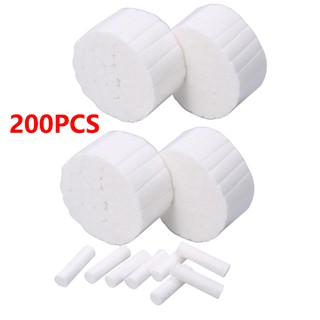 [Hàng mới về] Set 4 Cuộn 200 Thanh Cotton 100% Làm Trắng Răng Chất Lượng Cao