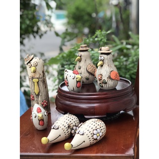 BỘ TƯỢNG TRANG TRÍ DECOR GỐM SỨ THỦ CÔNG