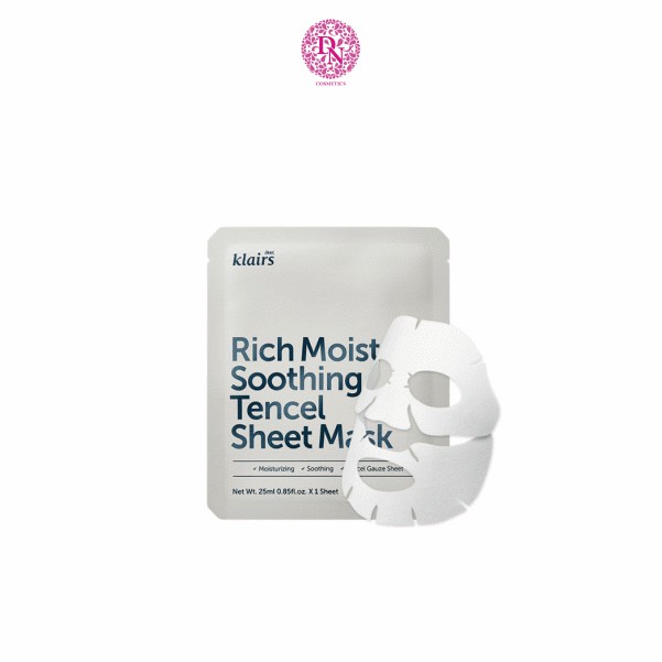 Mặt nạ dưỡng ẩm Klairs Rich Moist Soothing Sheet Mask màu trắng 25ml