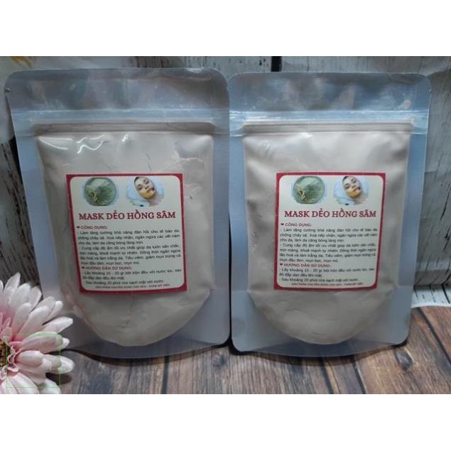 1kg bột đắp mặt Hồng sâm, nhân sâm dạng dẻo handmade