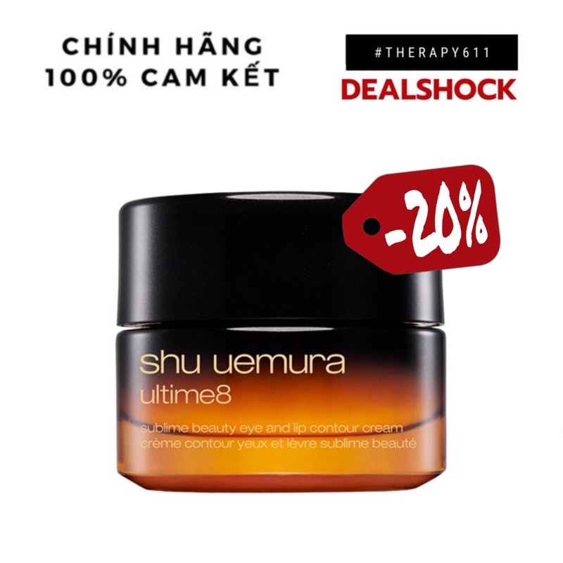 [Tag+Tem Taka] Kem dưỡng chống nhăn da vùng mắt và môi ultime8 - Shu Uemura