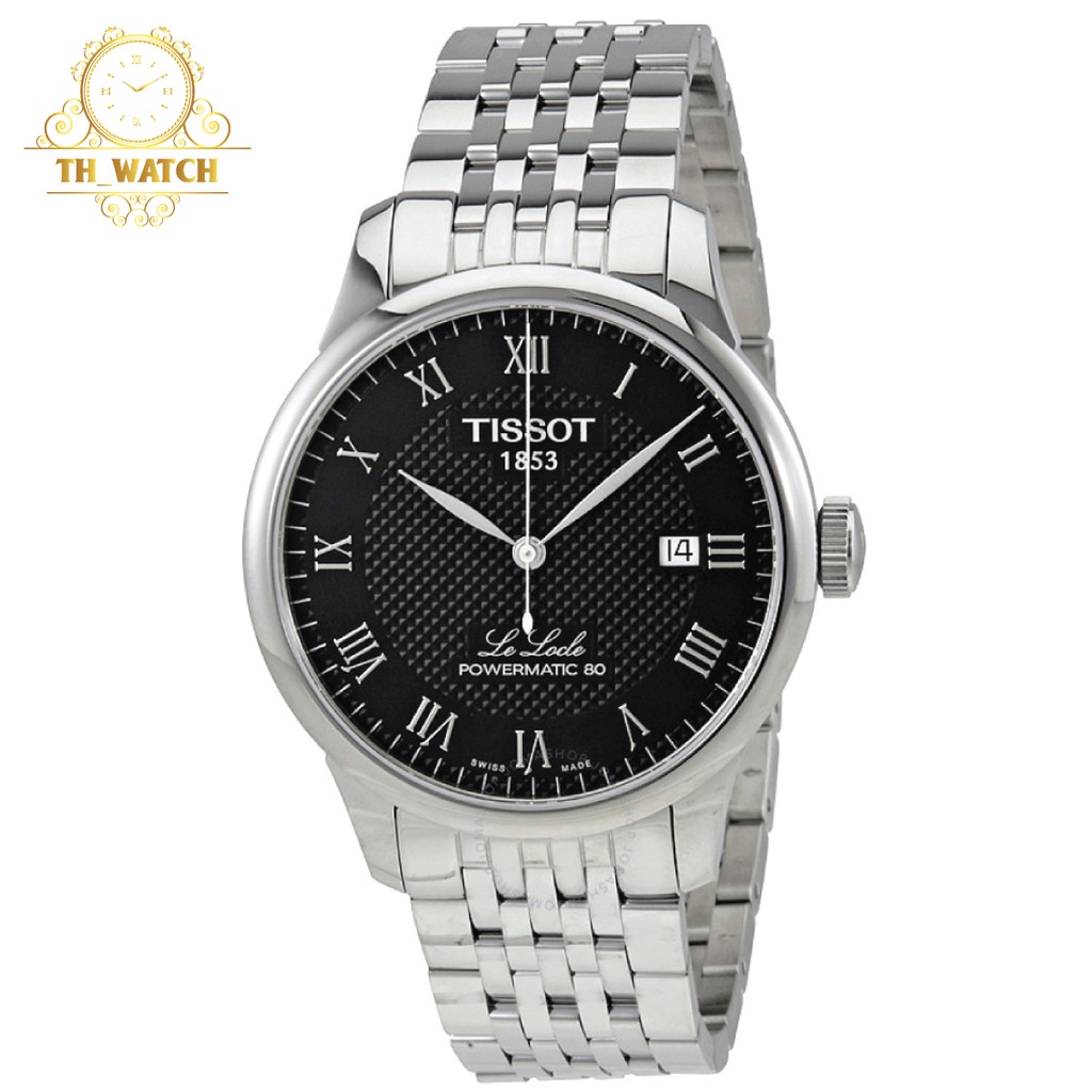 Đồng hồ Tissot 1853 Nam automatic Le Locle dây kim loại, kính shapphire T006.407.11.053.00