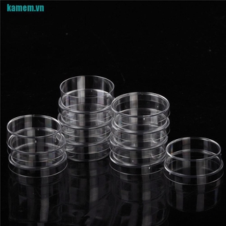 ☆Set 10 Đĩa Nhựa Polystyrene Có Nắp Đậy Tiện Dụng
