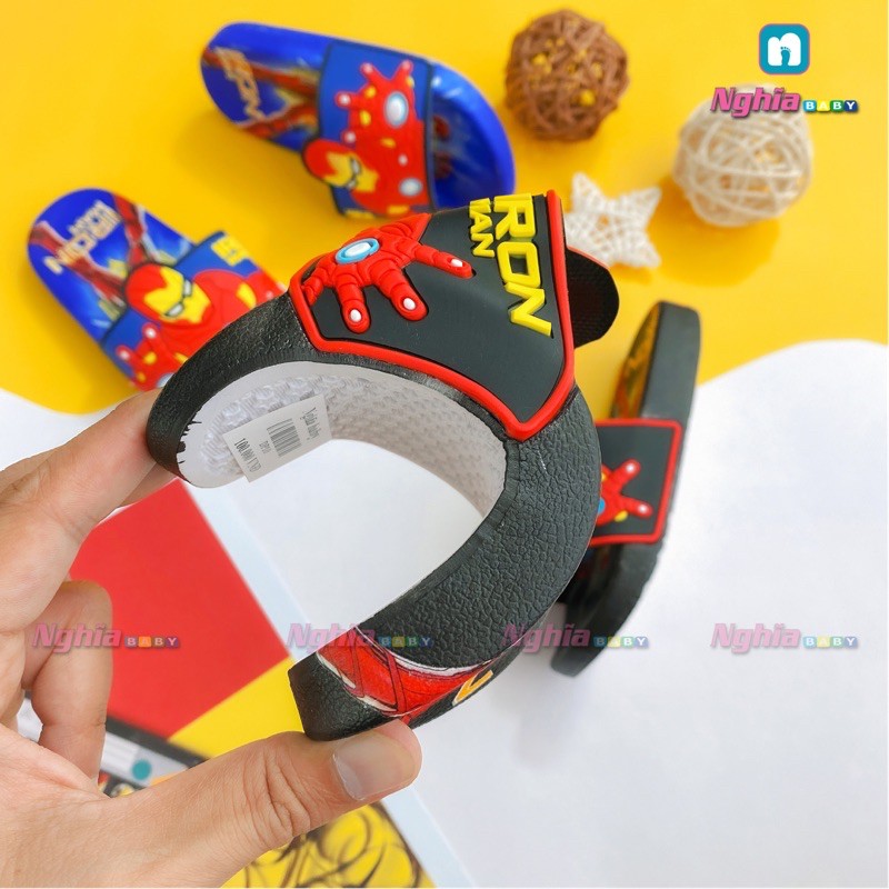 Dép Siêu Nhân Dẻo NGHĨA BABY IRON MAN DP10 Cho Bé Trai