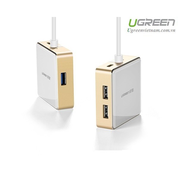 Cáp USB type C to VGA + Hub USB 2.0 &amp; 3.0 hỗ trợ sạc Macbook chính hãng Ugreen 30442