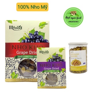 Nho khô Mỹ, nho khô không hạt hàm lượng dinh dưỡng cao hộp 150g/250g/400g