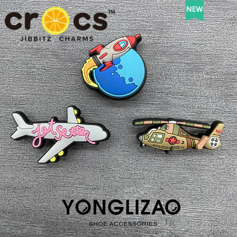 Phụ Kiện Khóa Giày Crocs Họa Tiết Hoạt Hình Trang Trí Xe Hơi