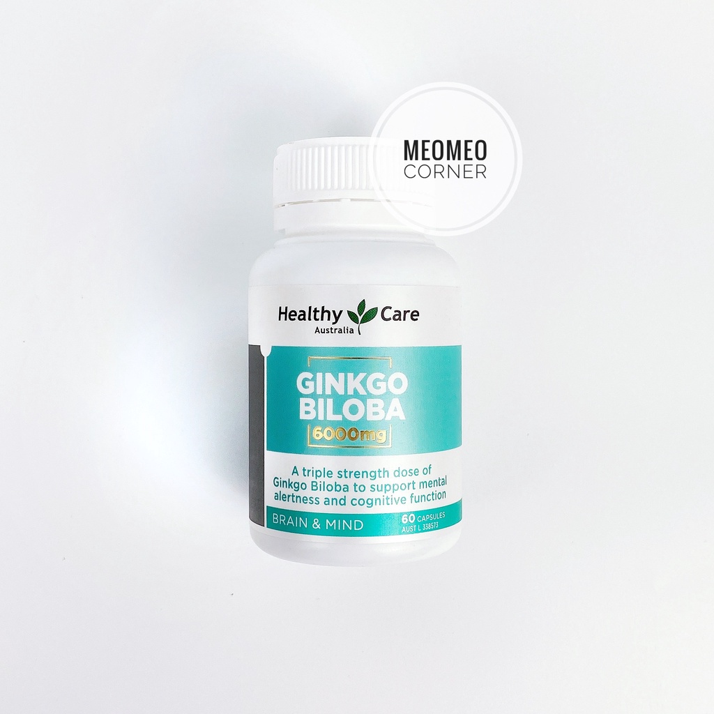 Bổ não / Hoạt huyết dưỡng não Healthy Care Ginkgo Biloba Úc 2000mg