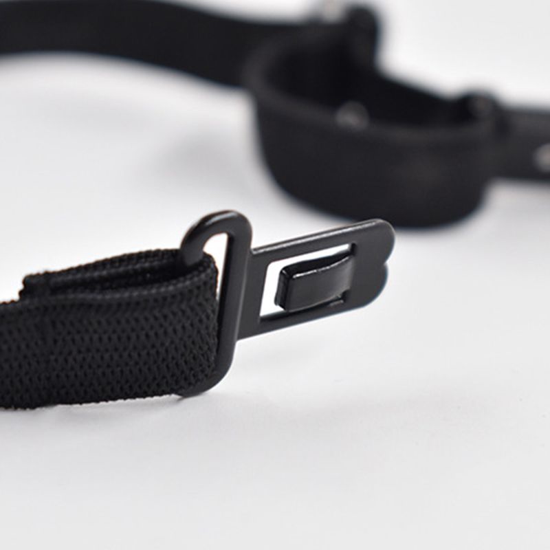 Set 10 Dây Thắt Lưng Polyester Co Giãn Có Kẹp Màu Đen Tùy Chỉnh DIY Cho Nam Nữ