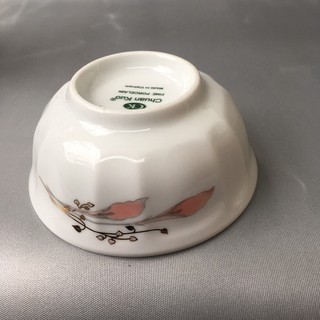 (Bao Bể Vỡ)Chén Tương, Đĩa Muối Tiêu Hoa Lan Hồng 1012 sứ Chuan Kuo cao cấp