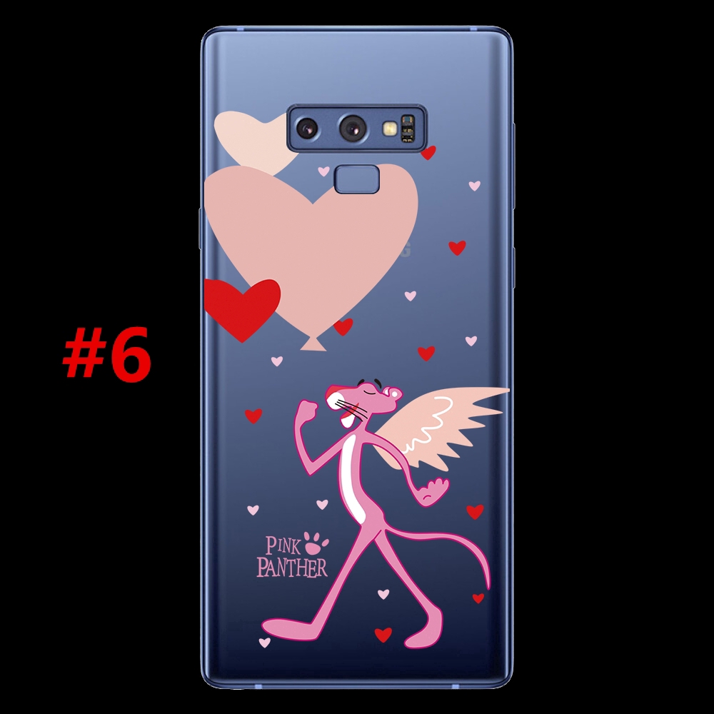 Ốp điện thoại mềm hình Pink Panther cho Samsung Note 9 8 / S8 S9 Plus