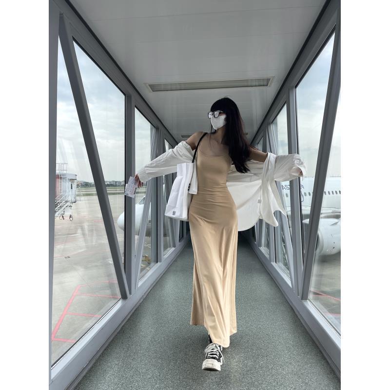 Đầm Hai Dây Dáng Ôm Gợi Cảm Thời Trang Mùa Hè 2022 Cho Bạn Gái