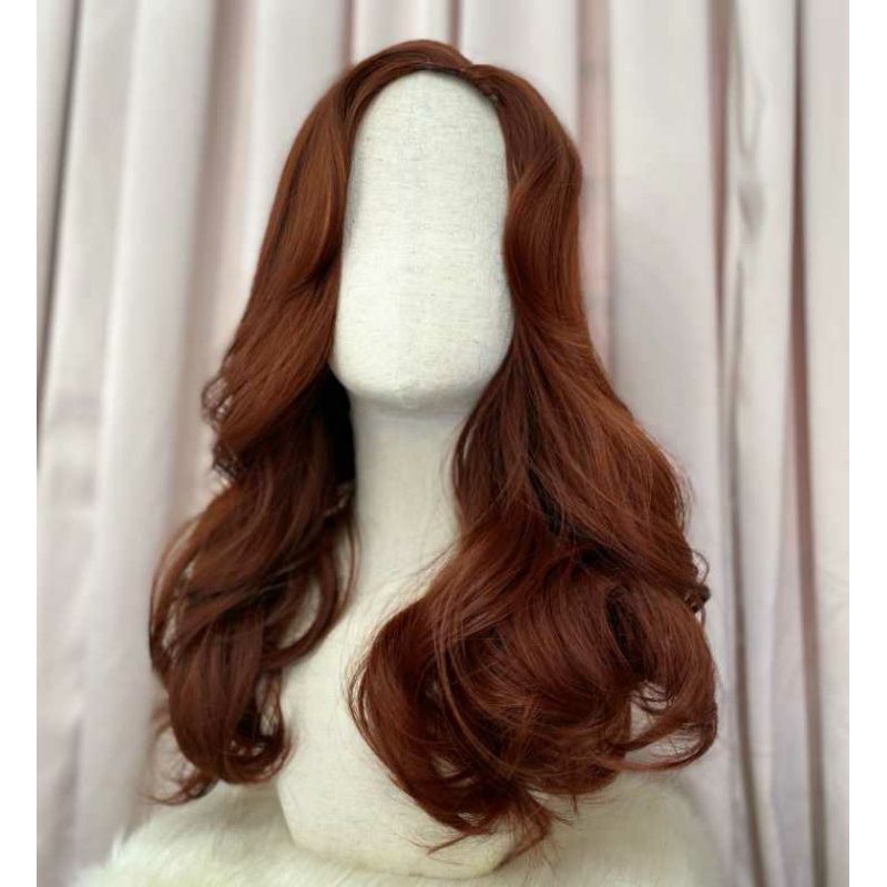 tóc nguyên đầu đỏ sẫm