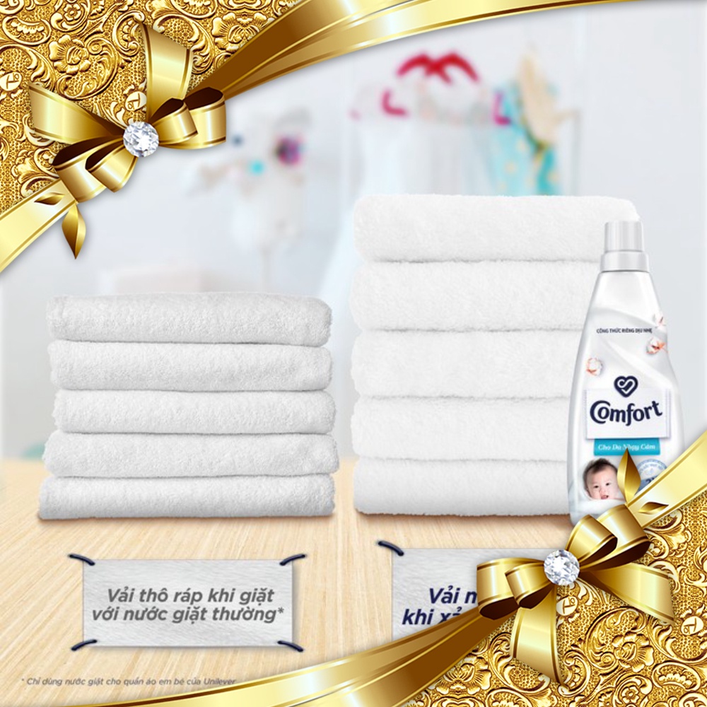 Nước xả vải Comfort Cho Da Nhạy Cảm Túi 3.2L