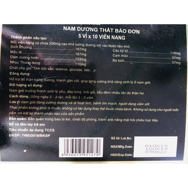 NAM DƯƠNG THẤT BẢO ĐƠN