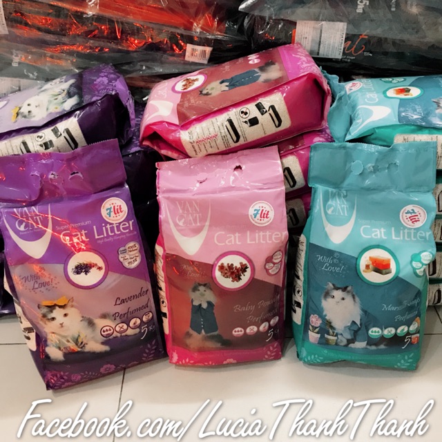 Cát vệ sinh Vancat nhập khẩu EU bịch 5.2 kg