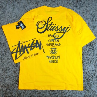 Áo thun ngắn tay in chữ AUTHENTIC TSHIRT STUSSY