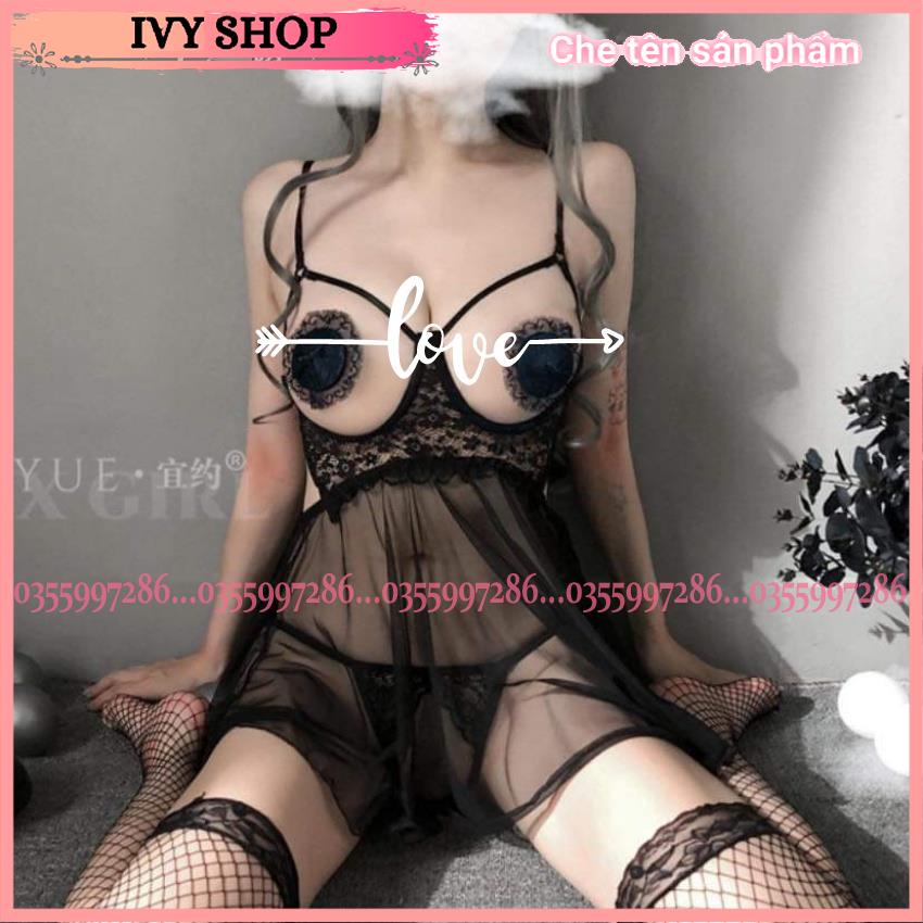 Váy Ngủ Nữ Sexy Gợi Cảm Nữ Hở Ngực Đầm Ngủ Sexy - Vo.1248 - Ivysshop Official