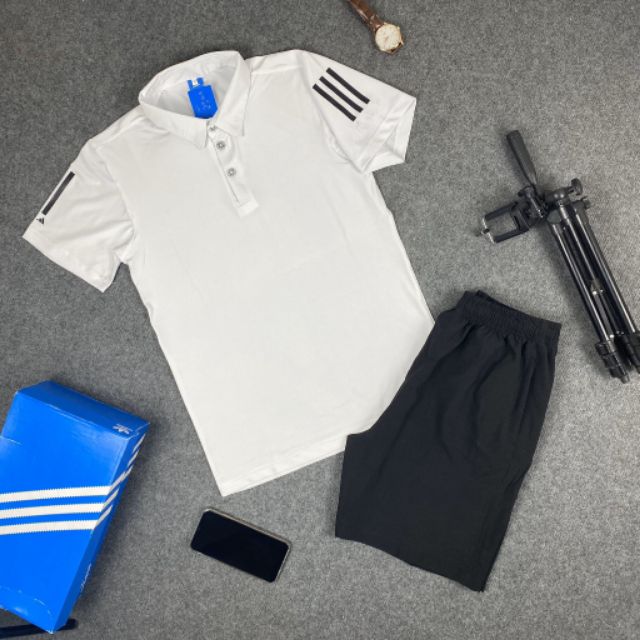 Bộ Thể Thao Nam Thun Lạnh Trơn-Cổ Bẻ (SP000987 ) | BigBuy360 - bigbuy360.vn