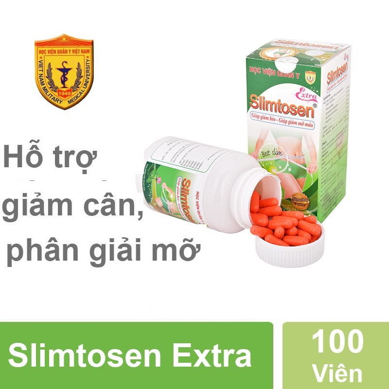 Viên Slimtosen extra Học viện quân y giảm béo an toàn H154