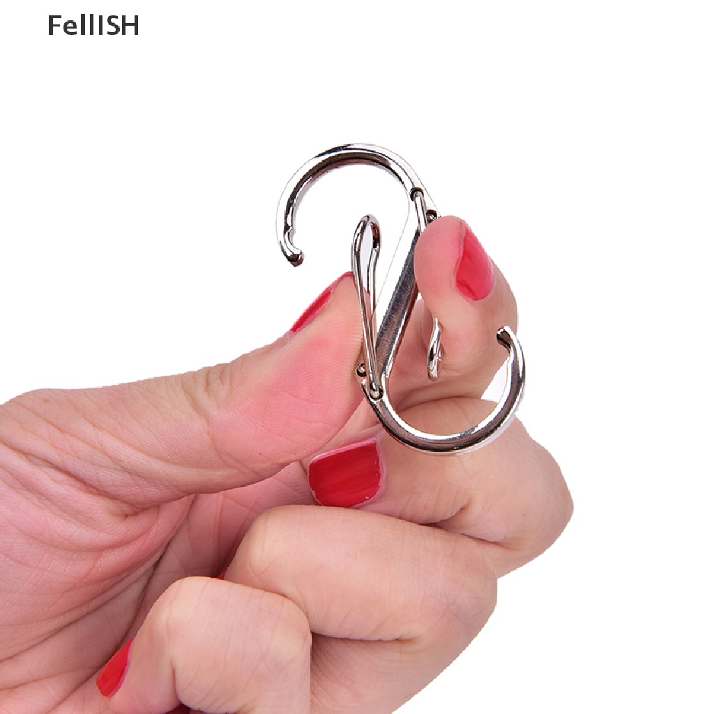 1 Móc Khóa Carabiner Chữ S Bằng Thép Không Gỉ 439br