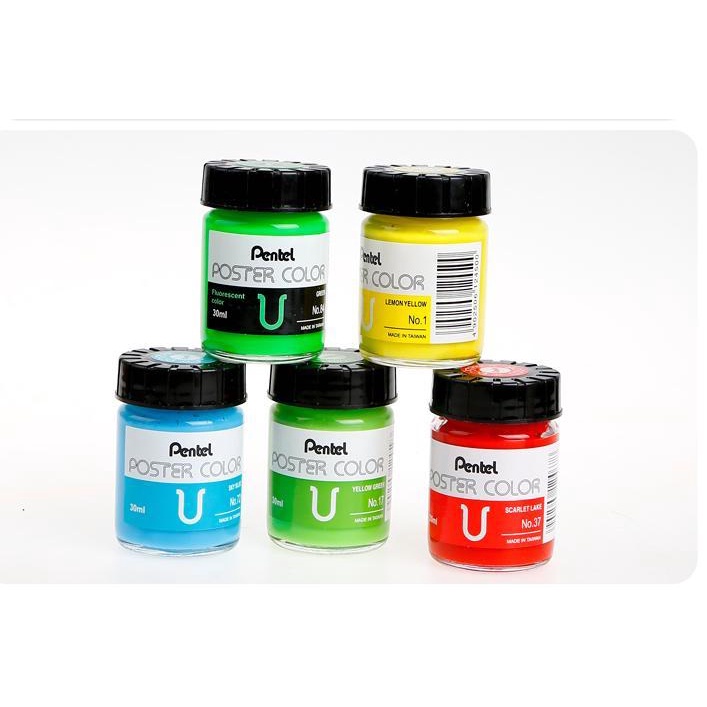 Lọ màu poster PENTEL lẻ 30ml - full màu