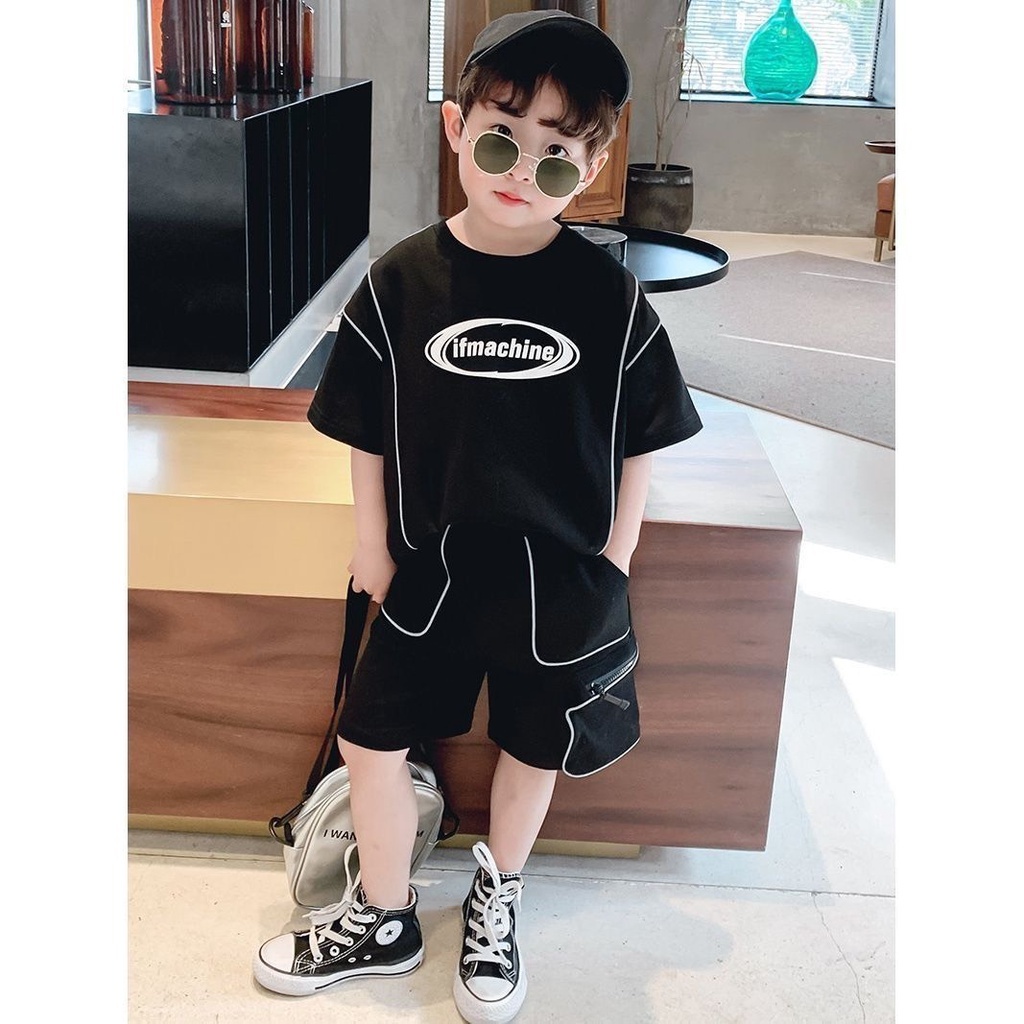 Quần áo trẻ em cho bé trai, Bộ cộc tay cho Bé Trai Chất Cotton Cao Cấp Viền Siêu Hot - BINBON KIDS