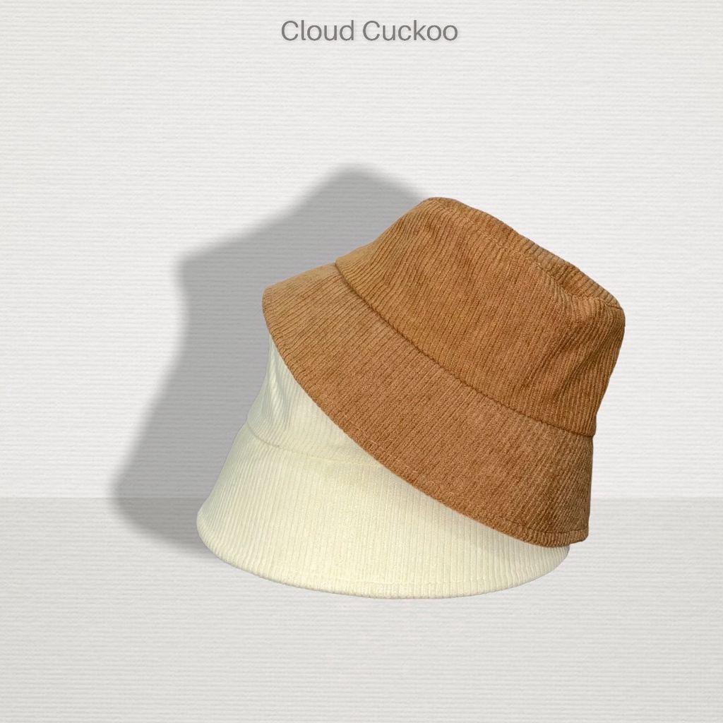 Mũ Bucket Nhung Tăm Trơn Basic Phom Mũ Vừa Đầu Với Người Việt Nam - Mã Số: MBK0311