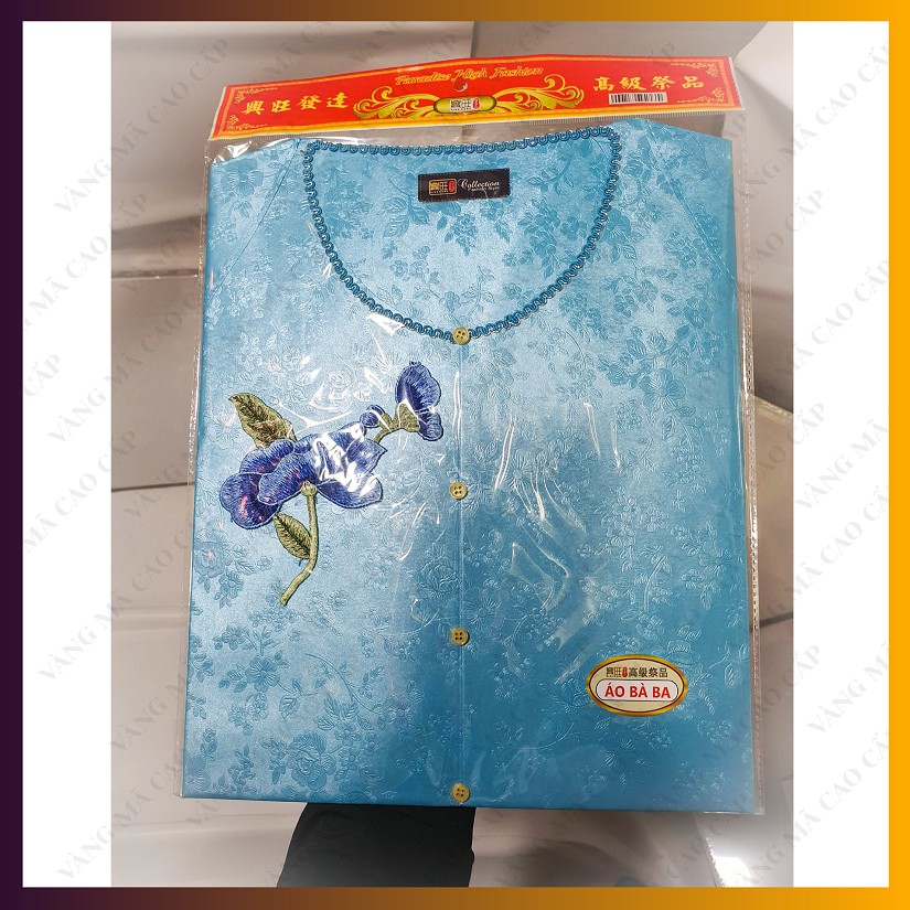 Áo Cánh Nữ, Áo Bà Ba Thêu Hoa, quần áo vàng mã giấy biếu bà loại đẹp tinh xảo - VM33