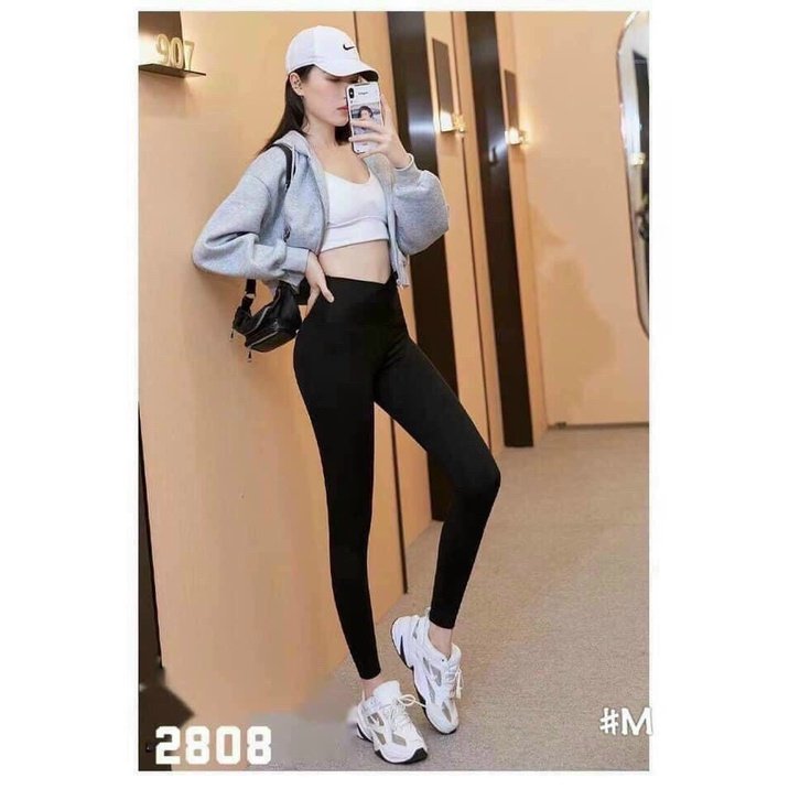 Quần legging cạp cao gen bụng hộp vàng | BigBuy360 - bigbuy360.vn