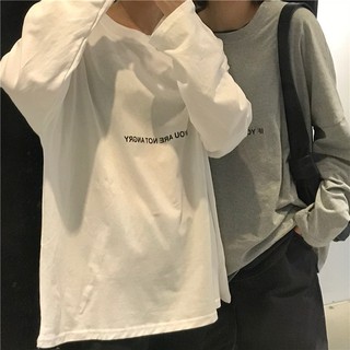 Áo thun tay dài oversize form rộng cá tính