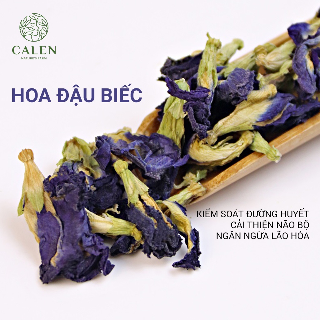 Trà Hoa Đậu Biếc Calen Thảo Mộc Thượng Hạng Hũ Để Detox,Thanh Nhiệt, Ngủ Ngon