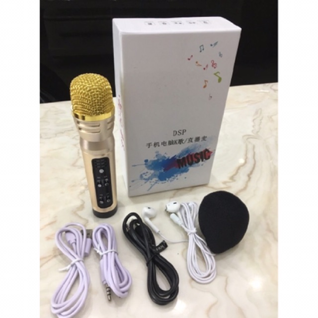 Micro C28 karaoke livestream có autotune đủ phụ kiện HÁT BAO HAY