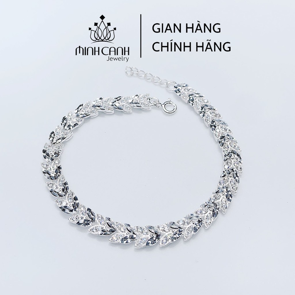 Lắc Tay Bạc Nữ Hình Lá Liễu LTNU006 - Minh Canh Jewelry