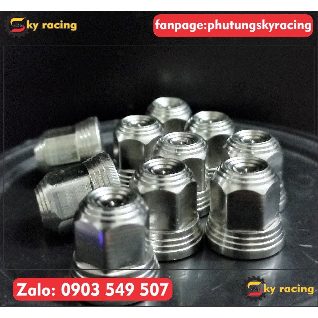 Tán INOX 304 6li, 7li, 8li kiểu thái trang trí xe máy
