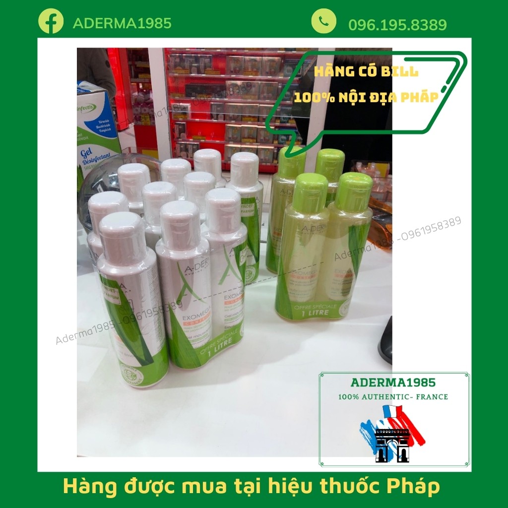 Sữa Tắm Aderma Exomega Control 500ml Dành Cho Da Khô, Da Cơ Địa_Sữa Paris Aderma