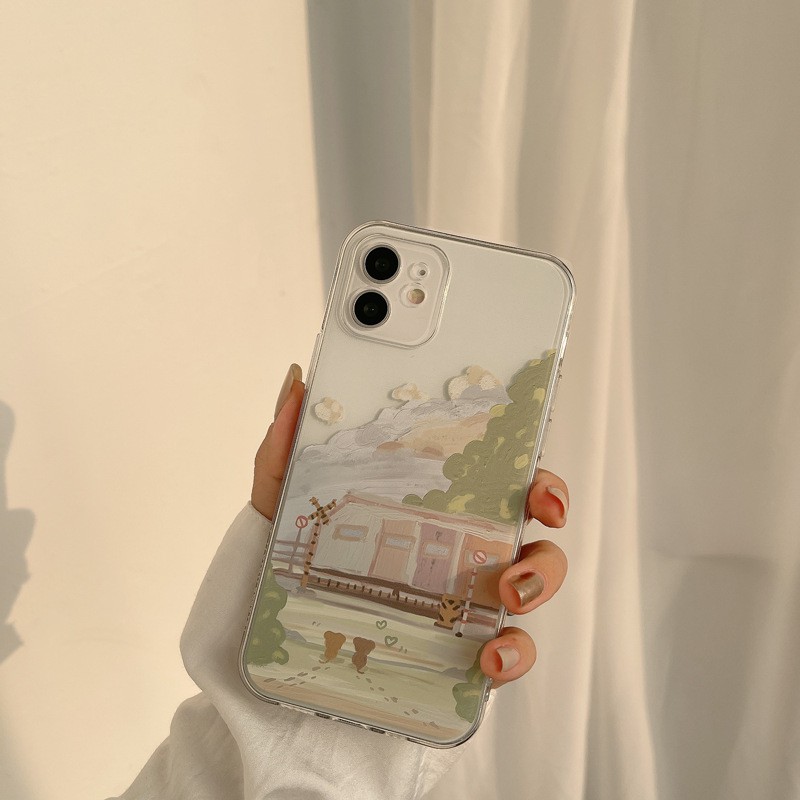 𝐂𝐨́ 𝐬𝐚̆̃𝐧 𝐜𝐡𝐨 𝐢𝐏𝐡𝐨𝐧𝐞 𝟏𝟐 Ốp lưng cho iphone, ốp vintage silicon trong dẻo lộ màu máy