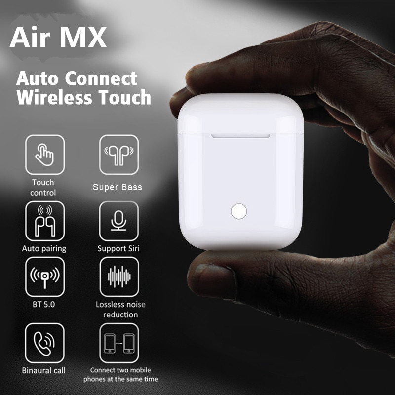 Tai nghe Bluetooth không dây Air MX TWS W1 chip i10 i11 lk-te9 i13 i15 i16 i20 i30