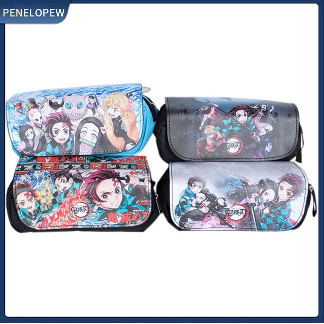 Bóp Viết Da PU Họa Tiết Demon Slayer: Kimetsu no Yaiba Cỡ Lớn