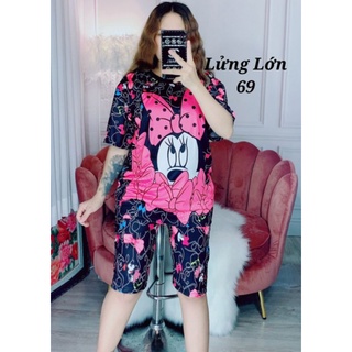 Set lửng thun lạnh 3D 4 chiều  + quần có túi