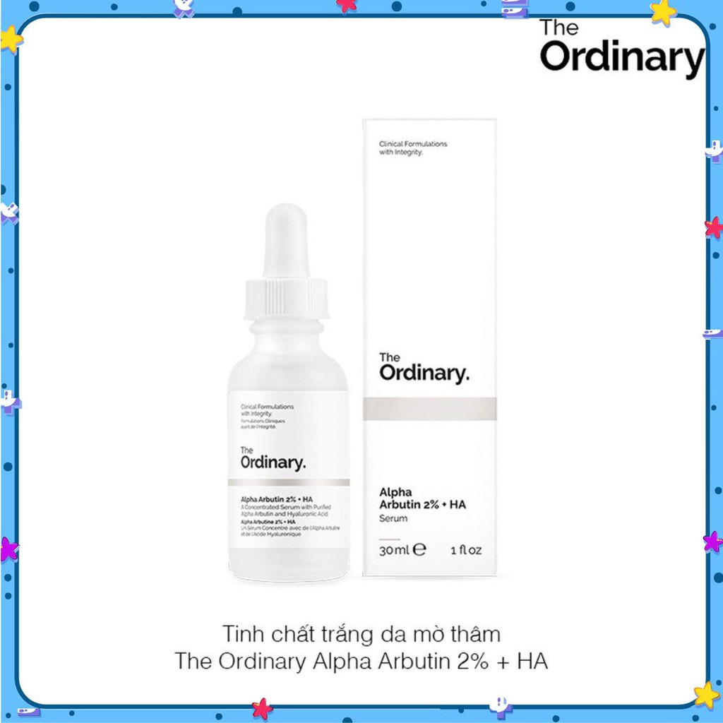 Tinh chất dưỡng trắng Alpha Arbutin 2% + HA - The Ordinary ✟🅐