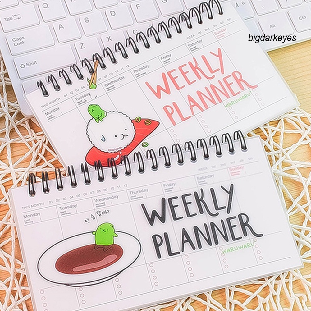 Nyt- Sổ Ghi Chép Kế Hoạch Hàng Ngày Dạng Xoắn Ốc Dễ Thương Sắp Xếp Hàng Ngày
