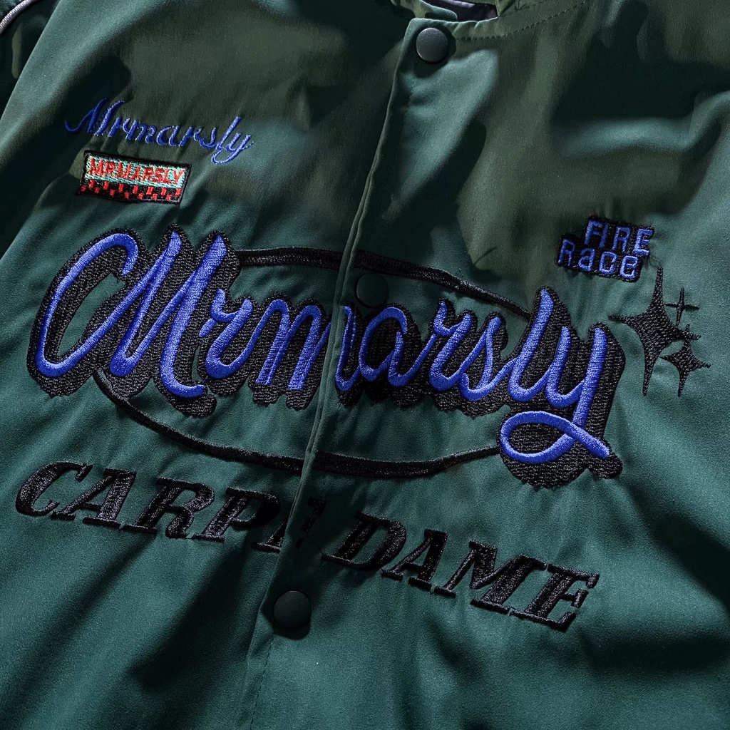 Áo Khoác Bóng Chày Dáng Rộng Thêu Họa Tiết Độc Đáo Thời Trang Xuân Thu Cá Tính Cho Nam