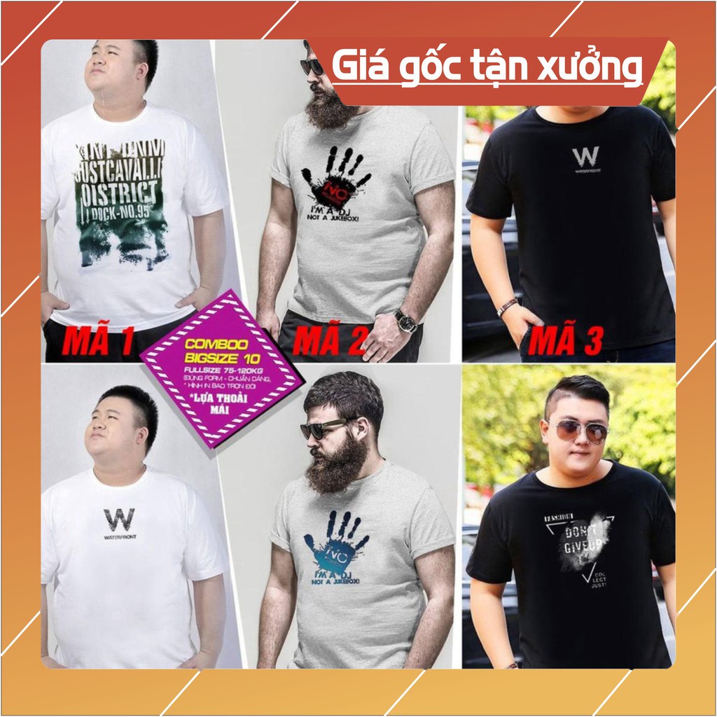 ➡️ Mẫu Áo thun nam nữ cho người mập - Áo phông chất thun cotton in hình siêu đẹp [Siêu Đẹp]