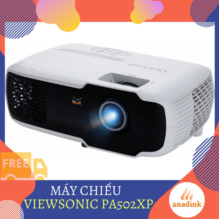 MÁY CHIẾU VIEWSONIC PA502XP. ĐỘ SÁNG 3.500 Lumen XGA. chuẩn HD