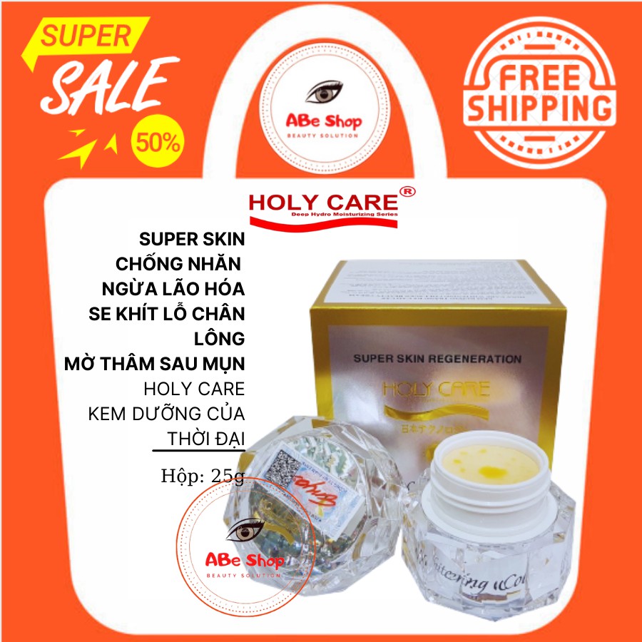 KEM HOLY CARE CAO CẤP - WHITENING COLLAGEN BEAUTY CREAM 25g - SUPER SKIN REGENERATION