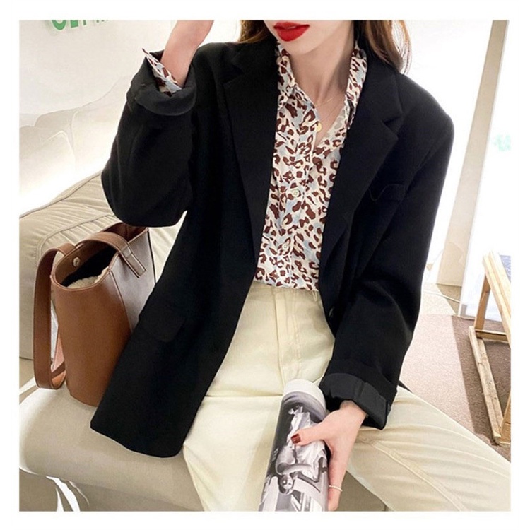 Áo Khoác blazer Màu Trắng Thời Trang Xuân Thu  Mới Cho Nữ